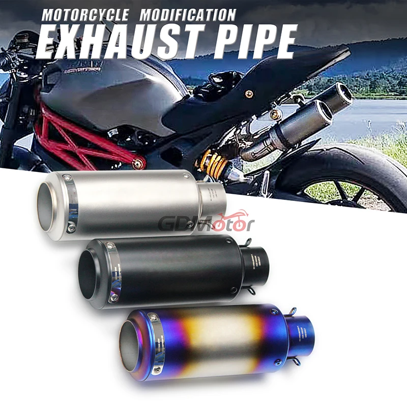 51MM Motorcycle Exhaust Muffler Pipe Stainless Steel Racing For YAMAHA Cbr650r R1 R3 Mt03 R6 CBR600 Zx6r MT07 XSR900 mt10 ZXR