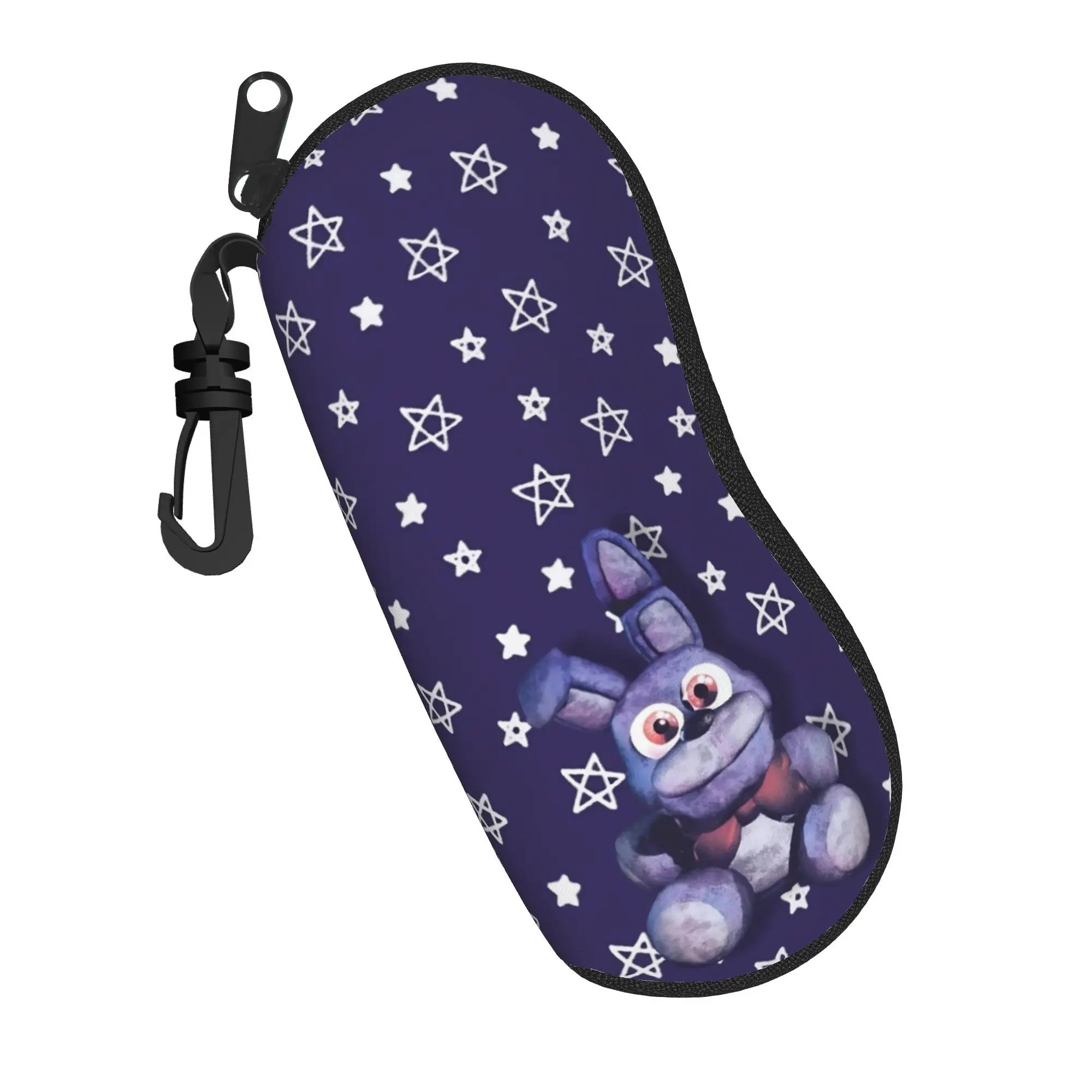 

FNAF At Freddys Glasses Case Unisex Travel Zipper Sunglasses Box Protector Eyeglasses Box