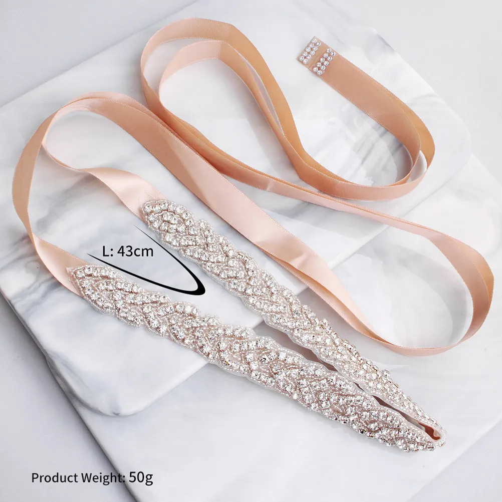 

Розовый пояс для свадебного платья с кристаллами, ручной работы, элегантный пояс-шарф для невесты и подружек невесты