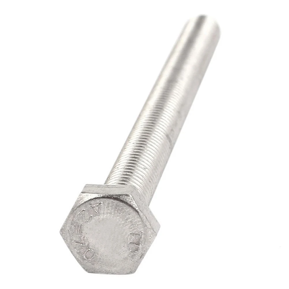 

BISM1 M8 x 100mm A2 Stainless Steel Fully Threaded Hex Head Screw Bolt 5 Pcs