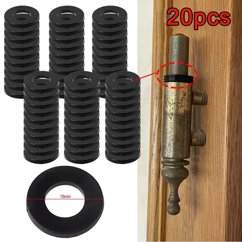 20Pcs Plastic Nylon Washers Hinge Ring Washers Door Washer Components Door Hinge Buffer Washer Door Gasket Parts Hinge Ring Pad