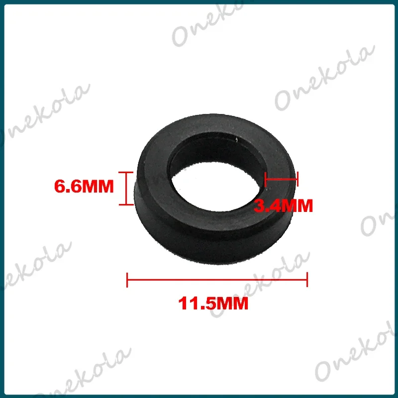 100pcs Free Shipping Fuel injector orings rubber seal 11.5*6.6mm For  Honda Outboard Motor Parts BF50D BF40D 16450-ZZ5-003 50HP