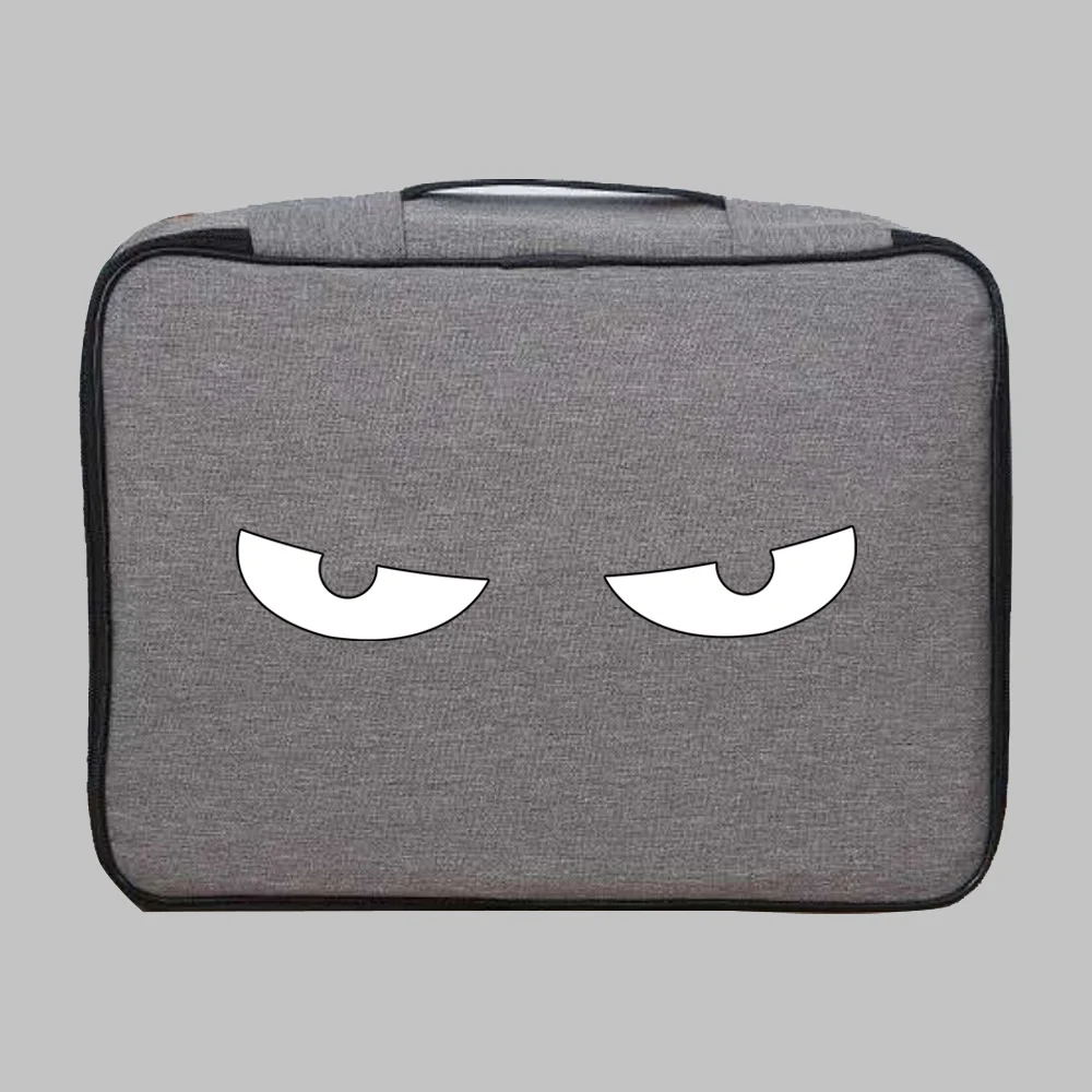 Large Capacity Document Organizer Bags Chest Print Home Travel Storage Holder School Office Business File New Lockable Folder