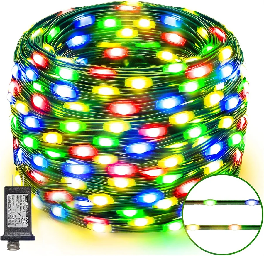 

100M 800 LED Super Bright Christmas Tree String Light DC24V PVC Wire Fairy Light Outdoor Wedding Party Hanging Garland Light