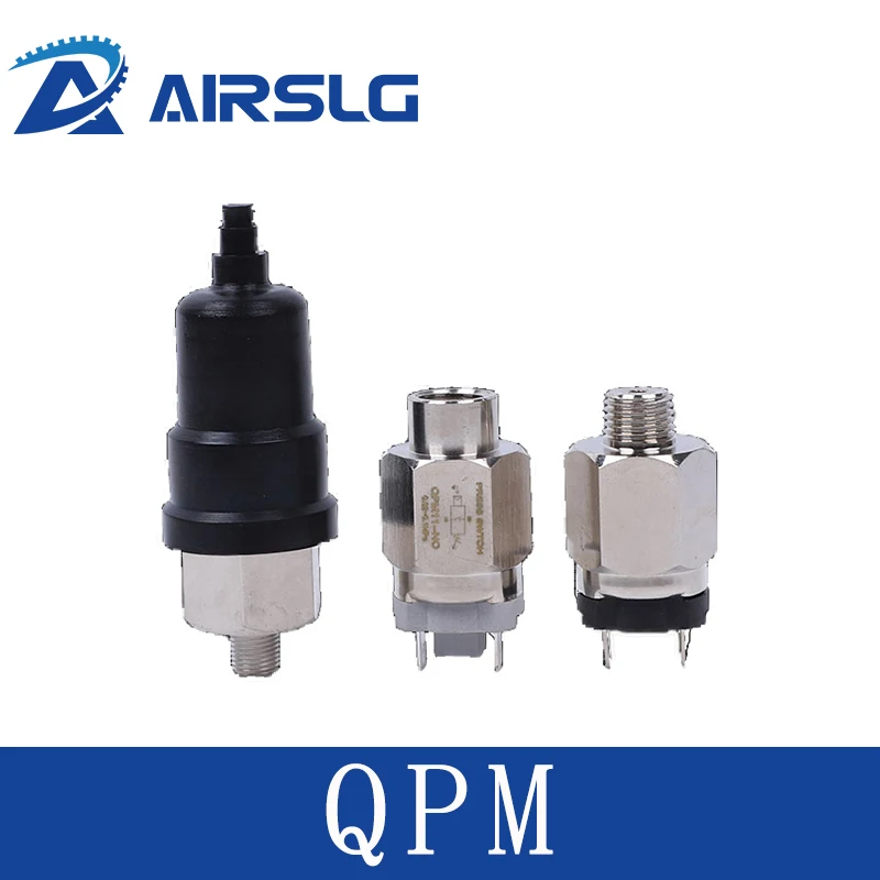 QPM Micro Adjustable Pneumatic Air Pressure Switch For Compressor Hydraulic Diaphragm Automatic Controller QPM11-NO-01 NC