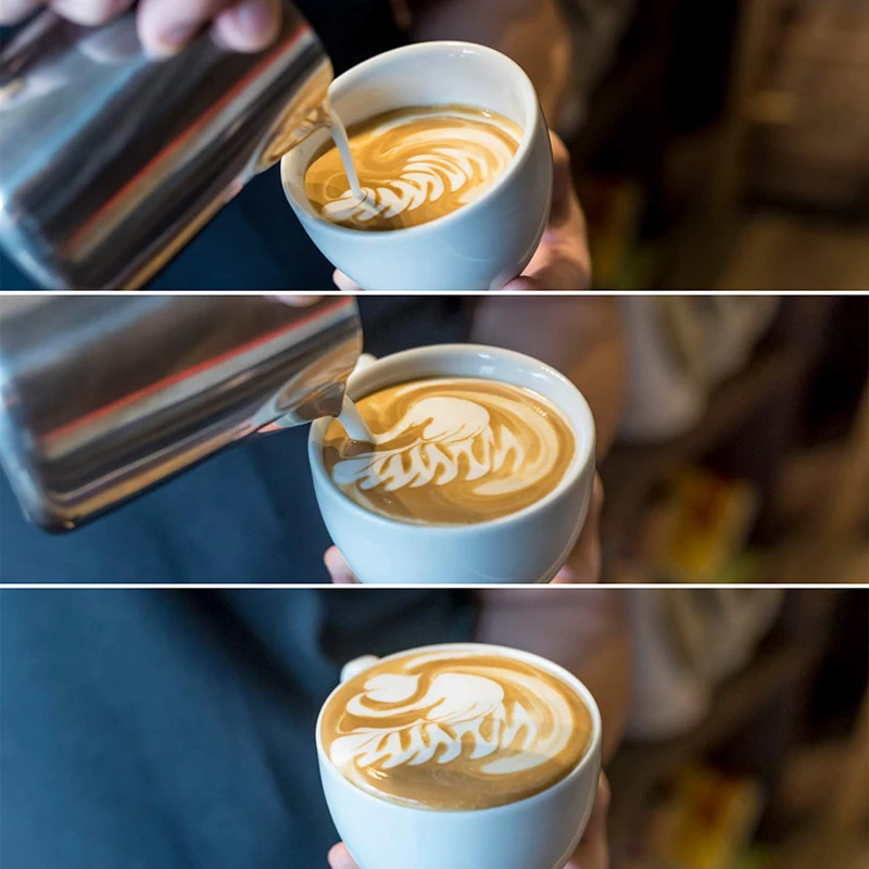 Milk Creamer Frothing Pitcher Stainless Steel Coffee Cup Jug Latte Espresso Cappuccino Milk Cup Coffee Pitcher 350/600/900ml