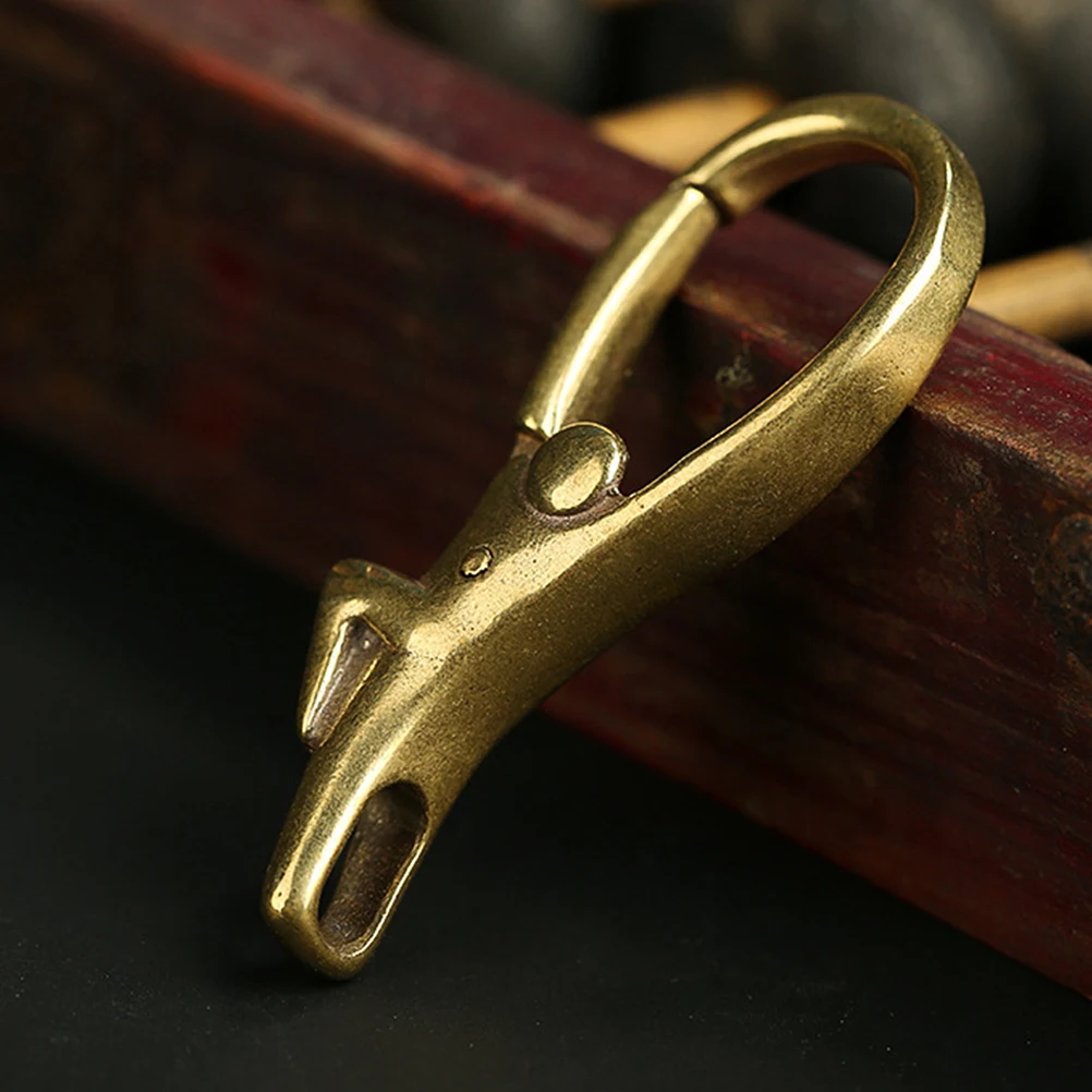 

Gymnast Keychain Hook Golden Brass Sturdy Human-Shaped Pendant Clip For Diy Lanyard Snap Hook Keychain Clips Jewelry Making