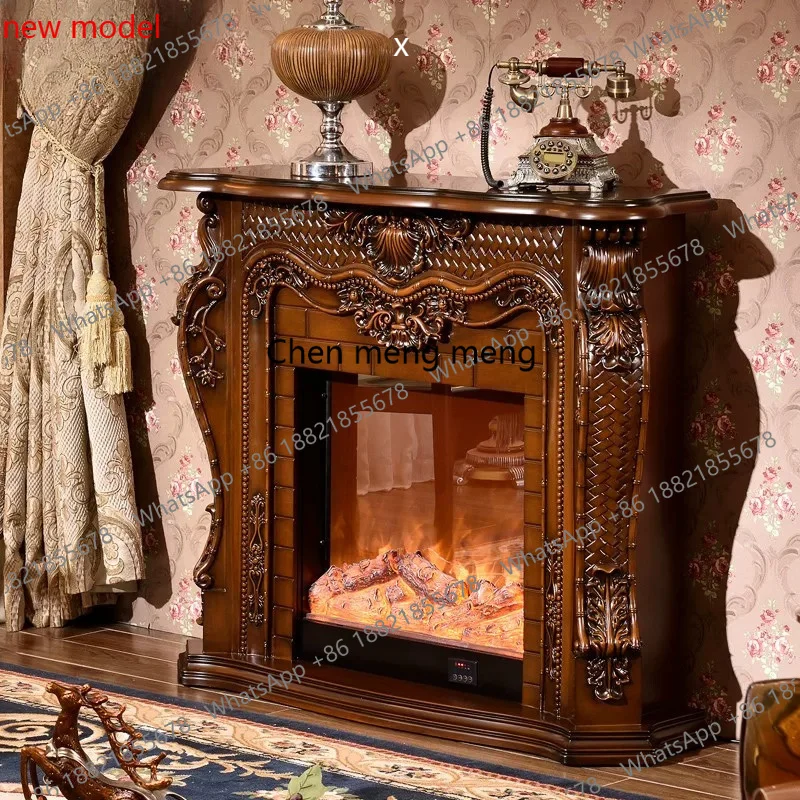 

1.2M/1.5m fireplace, European style, solid wood, American mantel, carved, decorativeDD