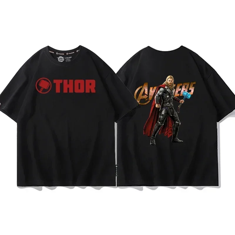 

Футболка с коротким рукавом Marvel Avengers, мужская летняя футболка с коротким рукавом Халк Железный человек, Человек-паук, аниме, футболка с короткими рукавами «Человек-паук Майлз Моралес»