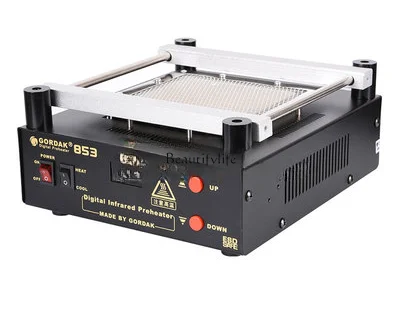 Lead-free preheating heating and repairing table, tin drying and soldering table, hot air gun