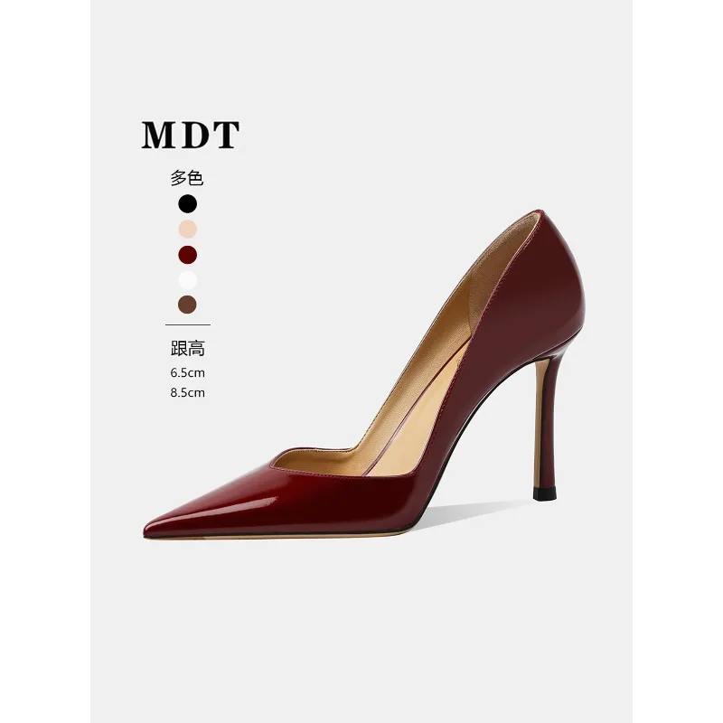 

new style professional high-heeled shoes with high-end feel, paired with coats and sexy sheepskin pads, single shoes for ladies