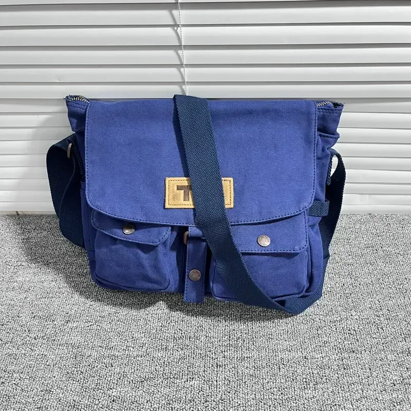 

Outdoor Express Canvas Bag Men's Sports Shoulder School Bag Computer Retro Casual Crossbody Cross Bag