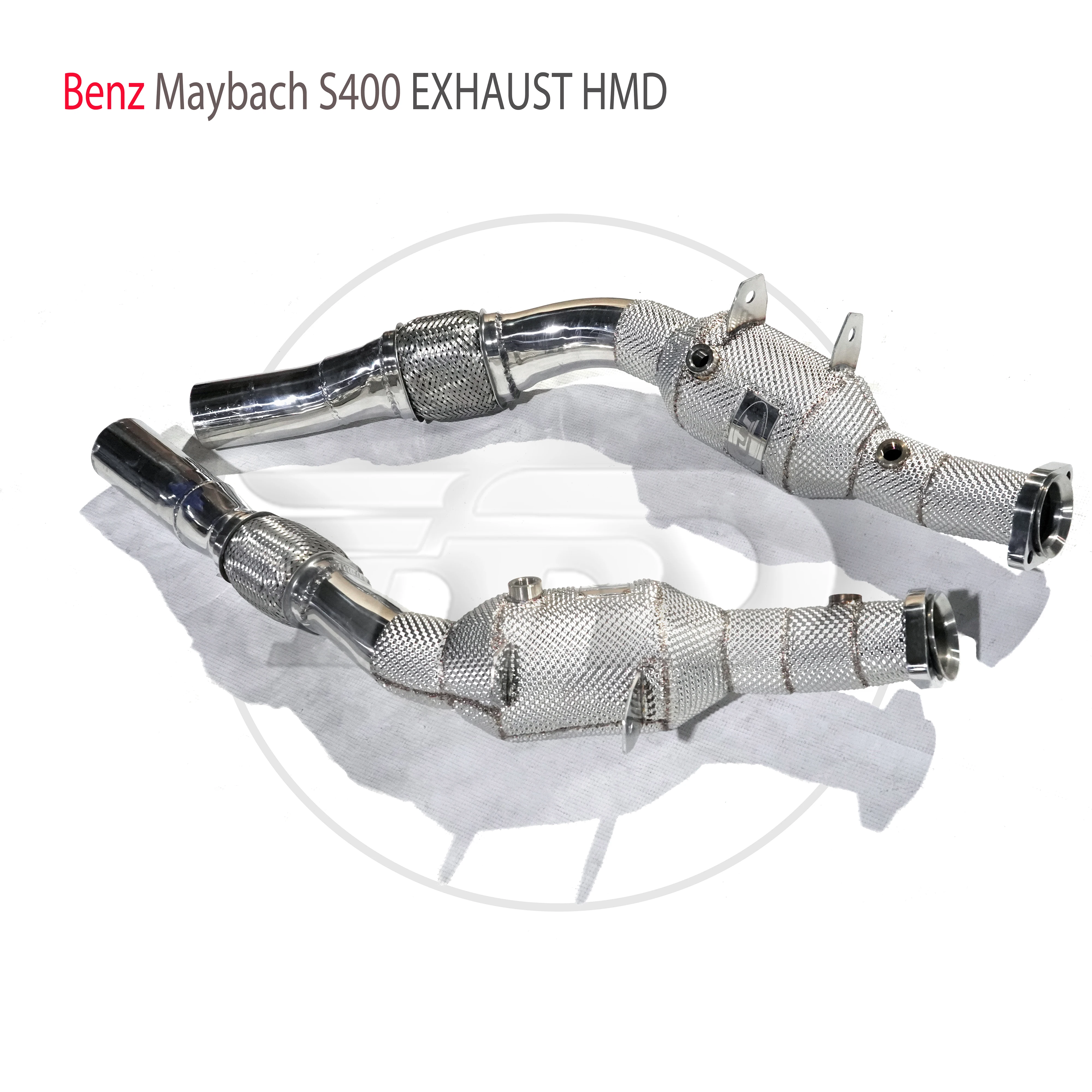 HMD Exhaust Manifold High Flow Downpipe for Mercedes Benz S400 Car Accessories With Catalytic Converter Header Catless Pipe