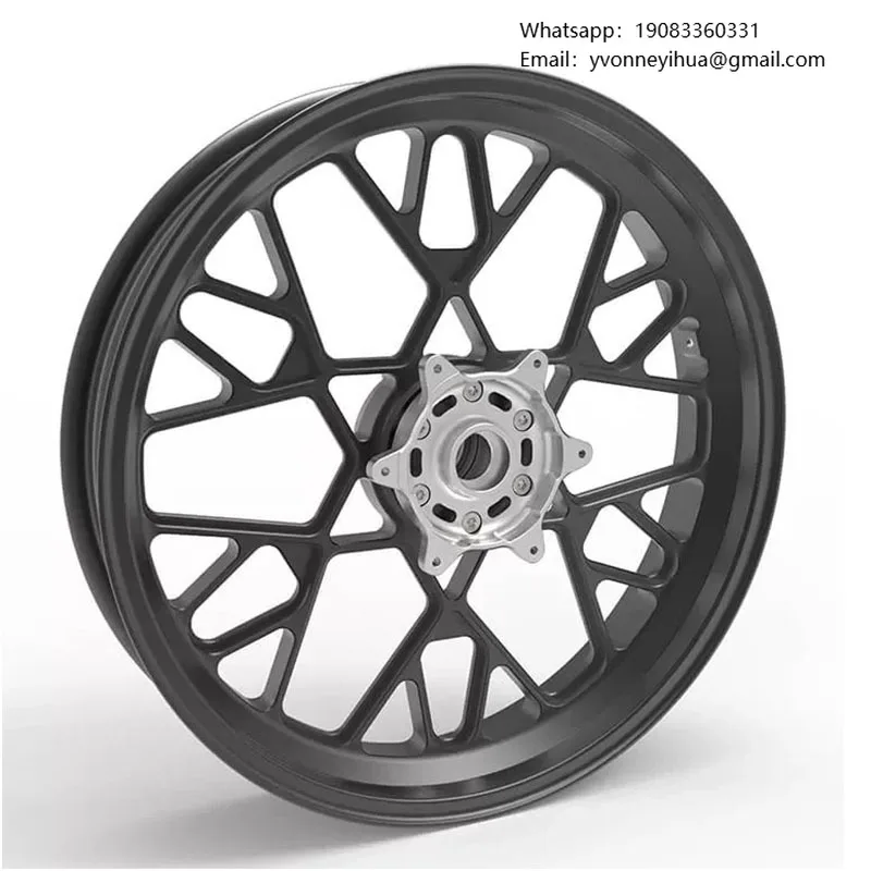 

16 Inch Motorcycle Rims Customized Forged Aluminum Black Chrome Front Rear 5 6 Holes Motorcycle Wheels For Harley