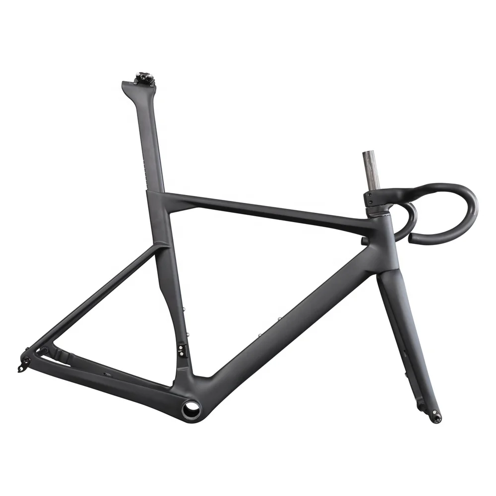 ICAN Brand carbon road disc bike frame flat mount bike parts of carbon road disc frame