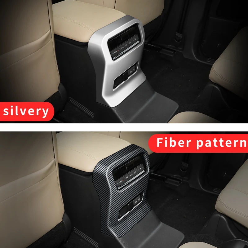 For Toyota Land Cruiser 250 2024 1958 Prado LC250 Armrest Box after Air Vent Protective Cover,Interior Upgraded Accessories