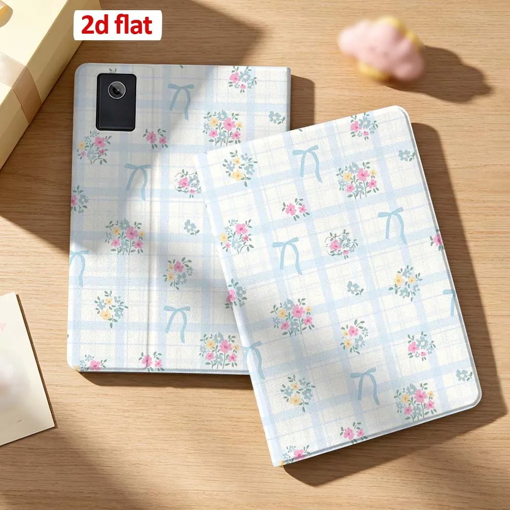 

Cartoon Floral Bow Pattern Case For Lenovo Xiaoxin Pad 11 P11 P12 Gen 2 Pro Plus Idea Tab GT 5G Pen Tray Tablet