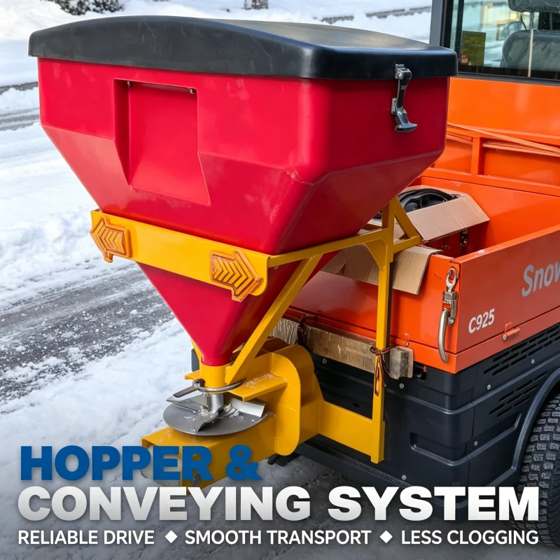 Durable Rust Proof Winter Deicing Spreader For Large Parking Areas With Corrosion Proof Frame From Reliable China Factory