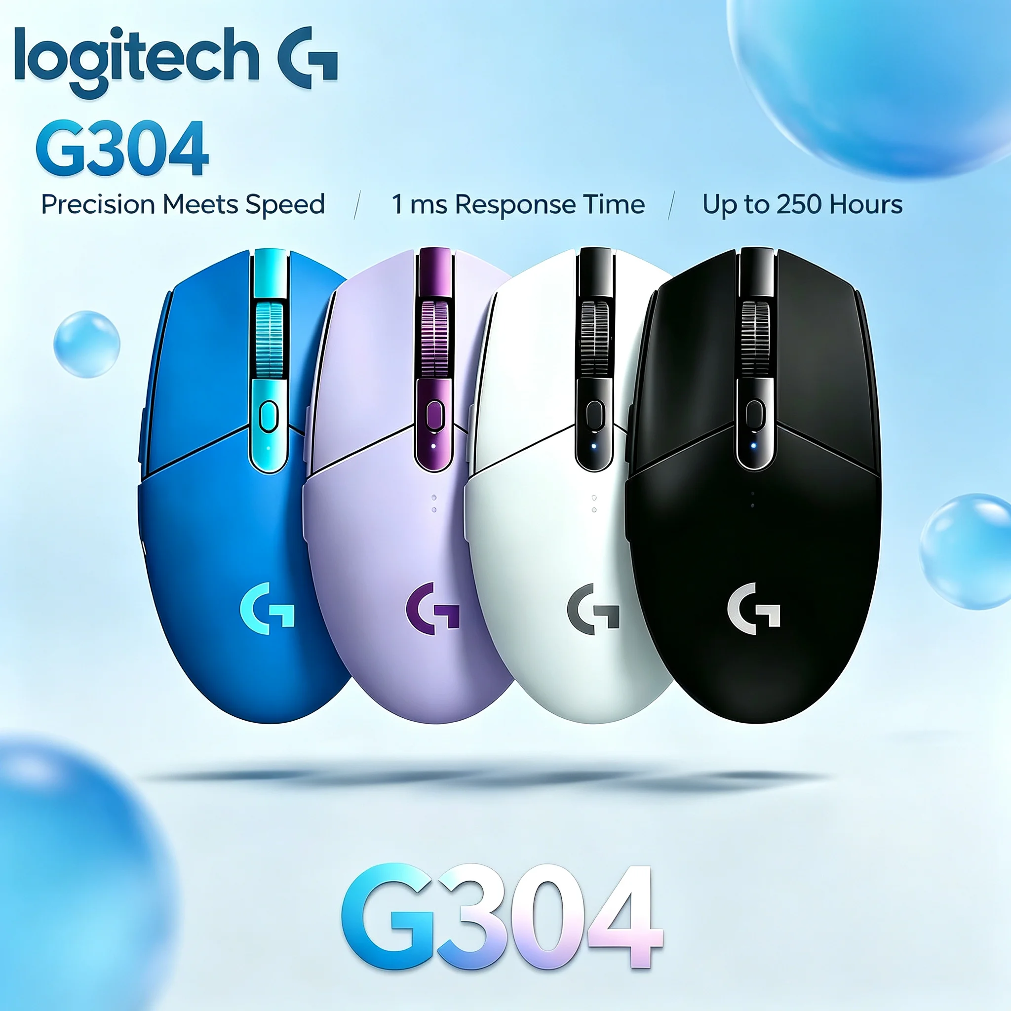 Logitech G304 Wireless Gaming Mouse Optimized For Right‑hand Grip Comfort Mice For Long‑time Operation