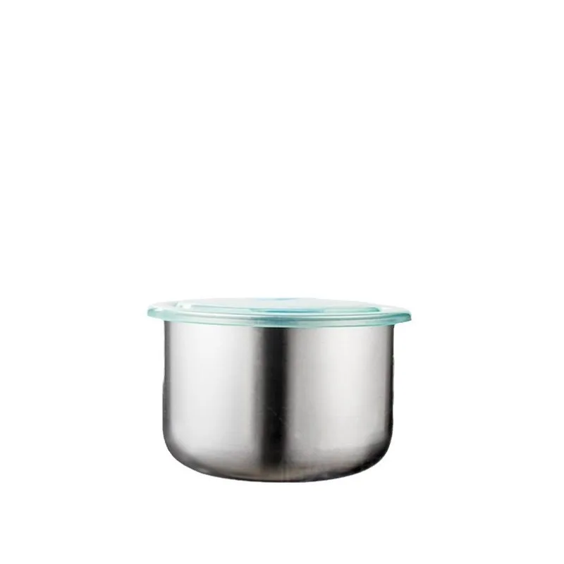 304 Stainless Steel Airtight Food Storage Container with Lid, Fridge Preservation Bowl for Kitchen & Meal Prep
