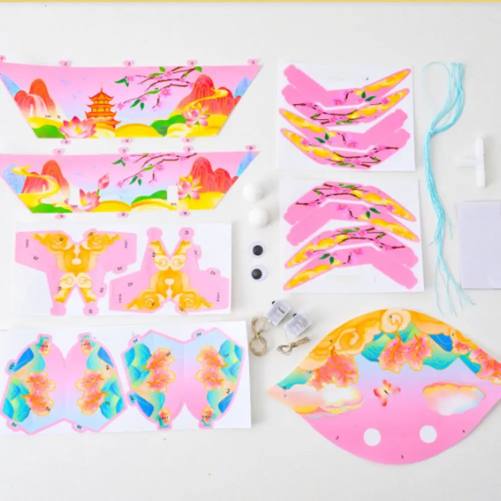 Portable Crab Glowing Lantern Waterproof Cartoon Mid-Autumn Lantern Battery-Operated Handmade Three-dimensional Lantern