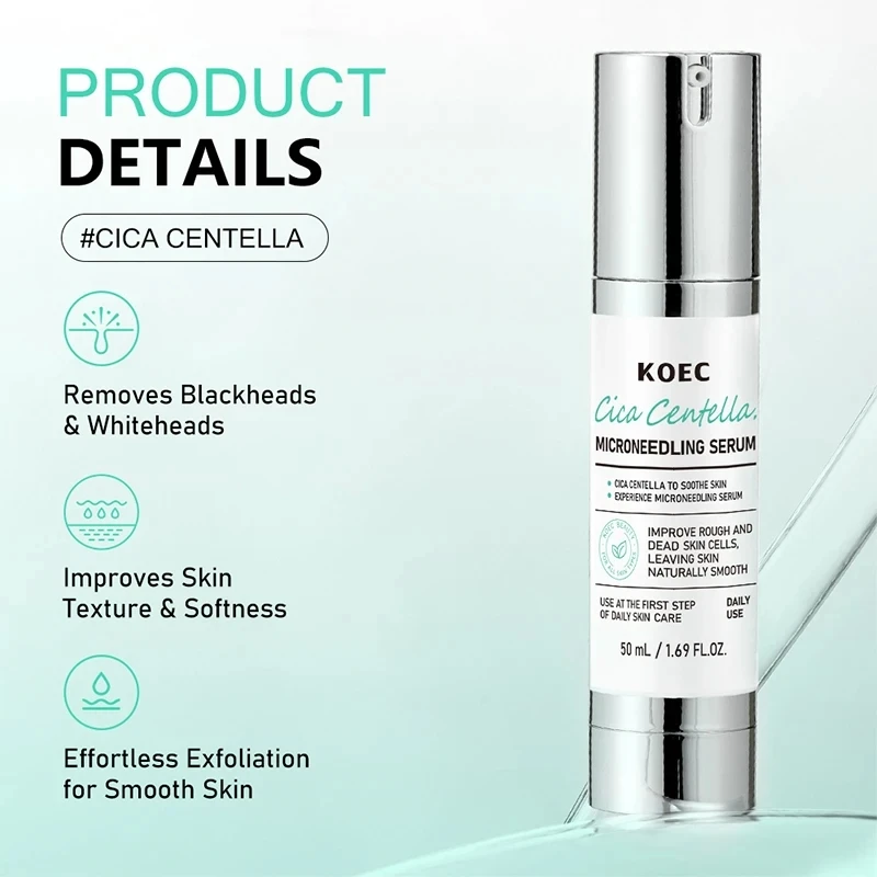 Korean Microneedle Essence Desalination Fine Lines Spots Collagen Solution Reverse Aging Recombinant Improves Rough Texture 50ml