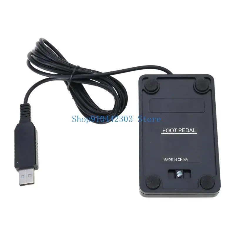 652F Durability ABS USB Foot Pedal Triggers for Intensive Operates Video Editing