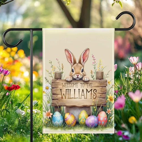 Personalized Easter Flag Custom House Garden Yard Decor UUI GGX