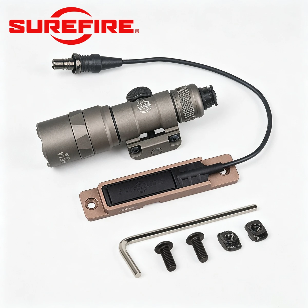 Tactical SUREFIRE M600B M300B Flashlight M600 LED Light With CNC Pocket Panel Slot for 20mm M-LK Keymod Rail Hunting Scout Light