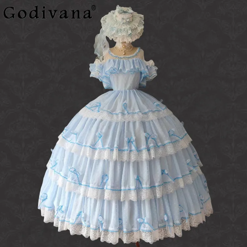 

Original Lolita Princess Grown Up Dress for Ladies Daily Wedding Party Lolita Dress Women's Japanese Style Birthday Long Dress