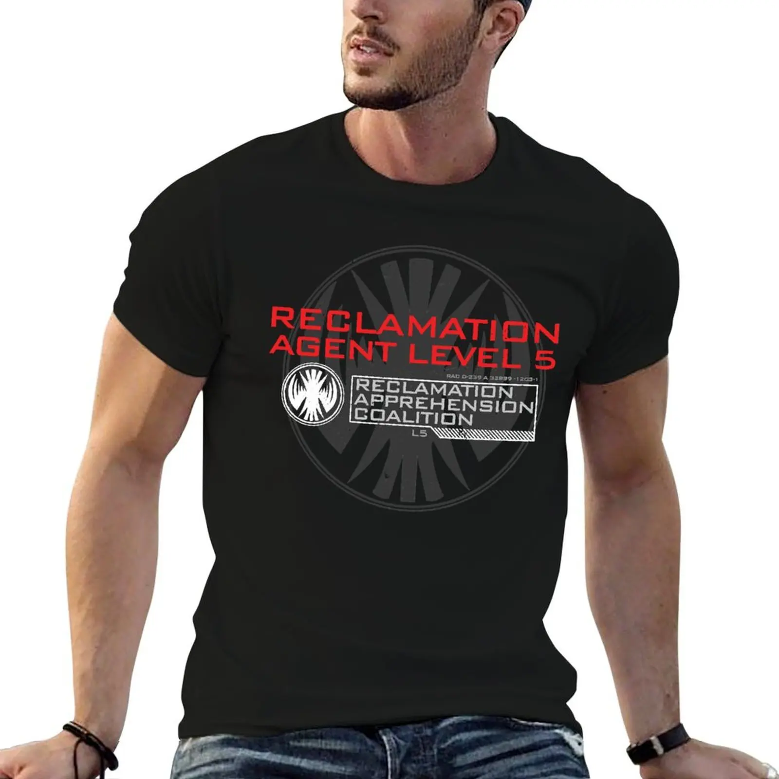 Rac agent level inspired by killjoys classic t shirt T-Shirt man t shirt heavy cotton t shirts for man graphic vintage T-Shirt
