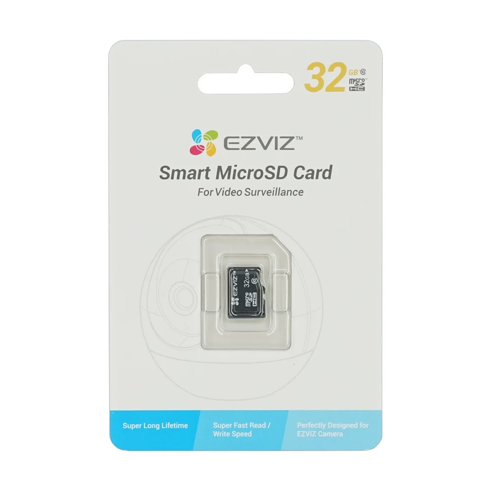 EZVIZ tarjeta Micro SD Clase 10 de 32GB, tarjeta TF para vigilancia, perfectamente diseñada para cámara HIKVISION EZ
