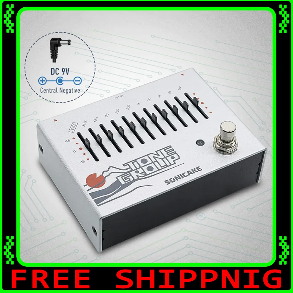 

SONICAKE Tone Group 10-Band EQ Equalizer Guitar Bass Effects Pedal QDS-01 Gifts