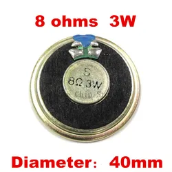 2pcs/lot New Ultra-thin Mini speaker 8 ohms 3 watt 3W 8R speaker Diameter 40MM 4CM thickness 5.5MM