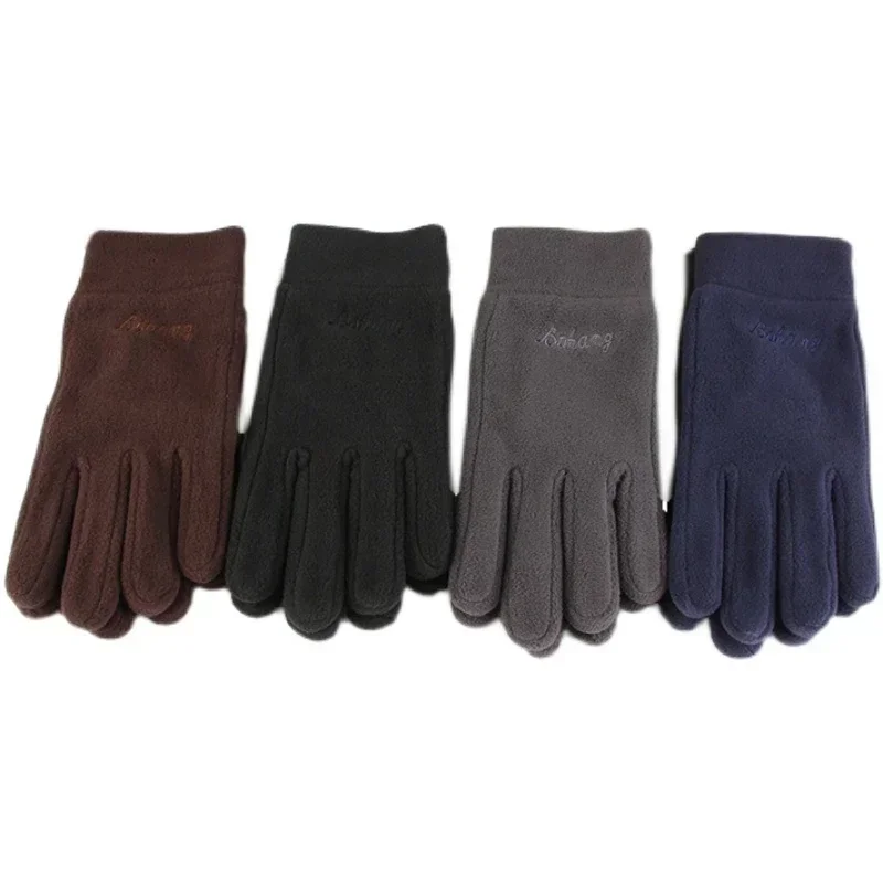 Gants polaires pour hommes, thermiques, épais, coupe-vent, chauds d'hiver, pour Ski en plein air, écran tactile, cyclisme, conduite, neige