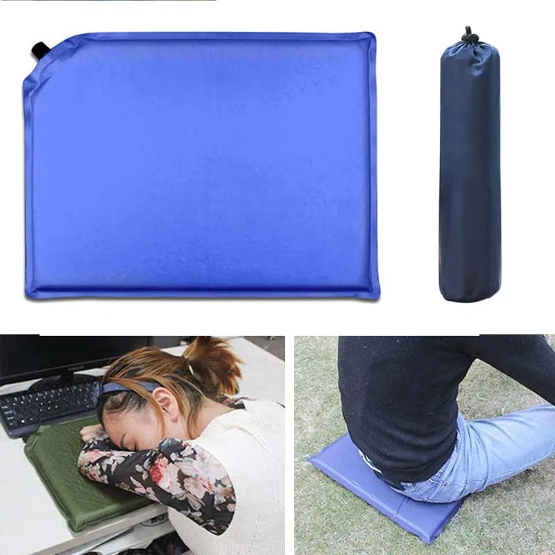Inflatable Stadium Seat Cushion Self-Inflating Stadium Chair Cushion Pad for Outdoor Airplane Travel Backpacking Sports Events