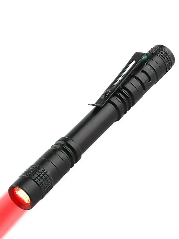 

Mini Portable LED Pen Flashlight Powered By AAADry Battery Super Bright Torch With Pen Clip Outdoor Camping Emergency Flashlight