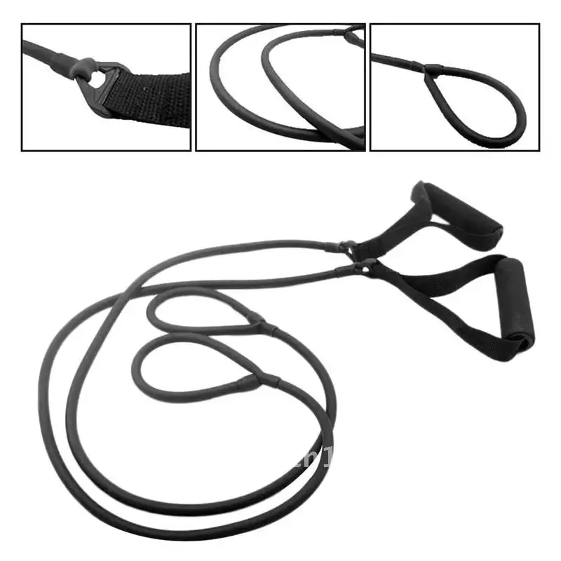 

1pair Multifunctional Fitness Rally Rope Latex Foot Elastic Pull Rope Expander Muscle Workout Sports Equipment Resistance Bands