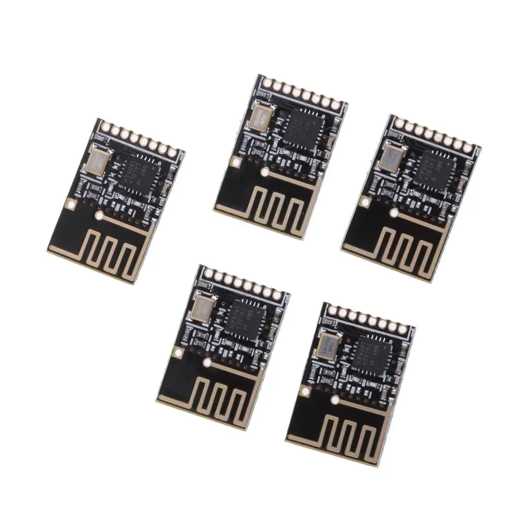 

Беспроводной радиочастотный трансиверный модуль 2,4 ГГц, шестиканальный, компактный, черный, для микроконтроллеров MCU и IoT-приложений