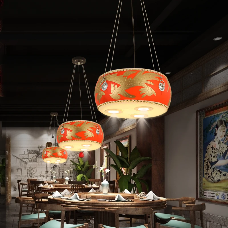 Chinese Catering Commercial Dragon Drum Sling Shooting Banquet Hall