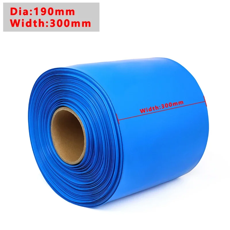 

1/5/10m PVC Heat Shrink Tube Width 300mm Insulated Film Wrap Protection Case Wire Cable Sleeve Lithium Battery 18650 Pack