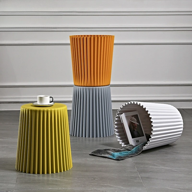 Plastic stool thickened adult home living room bedroom fashion creative high stool living room kitchen plastic stool