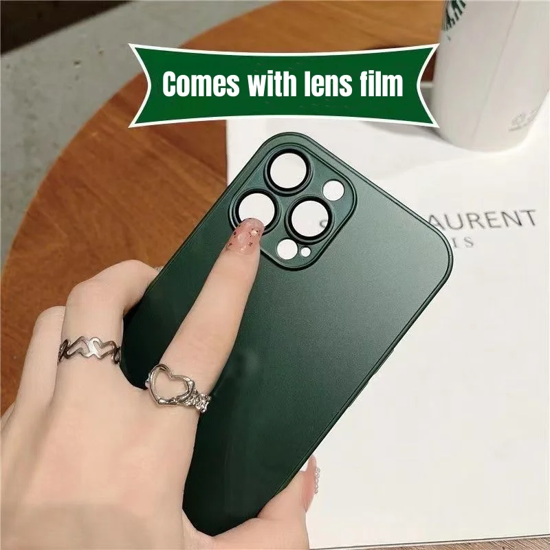Magnetic AG Frosted Glass Phone Case Suitable For IPhone 16 Pro Plus with Logo Magsafe Iphone 15 14 13 12 Pro Max Phone Cover