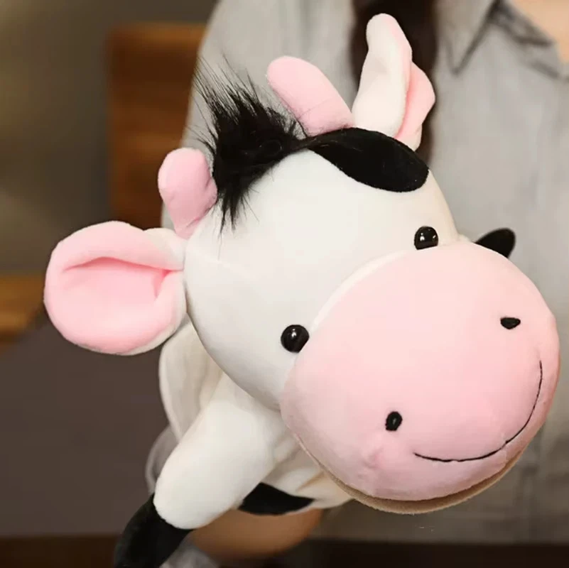 Creative Cartoon Puppet Gloves Plush Animals With Active Mouths Funning Surprise Holiday Gifts For Good Friends With Dolls