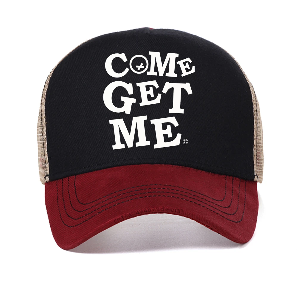 

COME GET ME Print Sporty Men baseball caps Outdoor Street Casual Fitness Hip-hop hat Running Comfortable outdoor sun hat