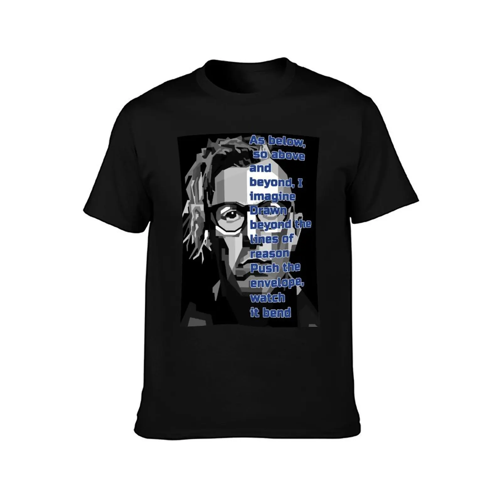Maynard in WPAP T-Shirt, Summer Casual Cotton Tee, Oversized Streetwear Tops, Vintage Graphic Print, Loose Fit Short Sleeve