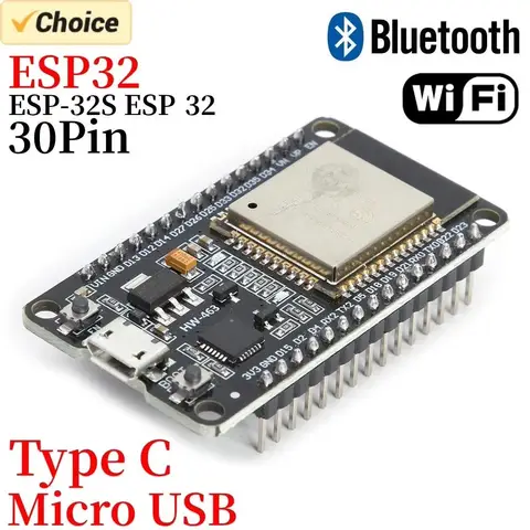 ESP32 ESP 32 Development Board WiFi+Bluetooth Module Ultra-Low Power Consumption Dual Core Micro USB C ESP-32 ESP-32S ESP 32
