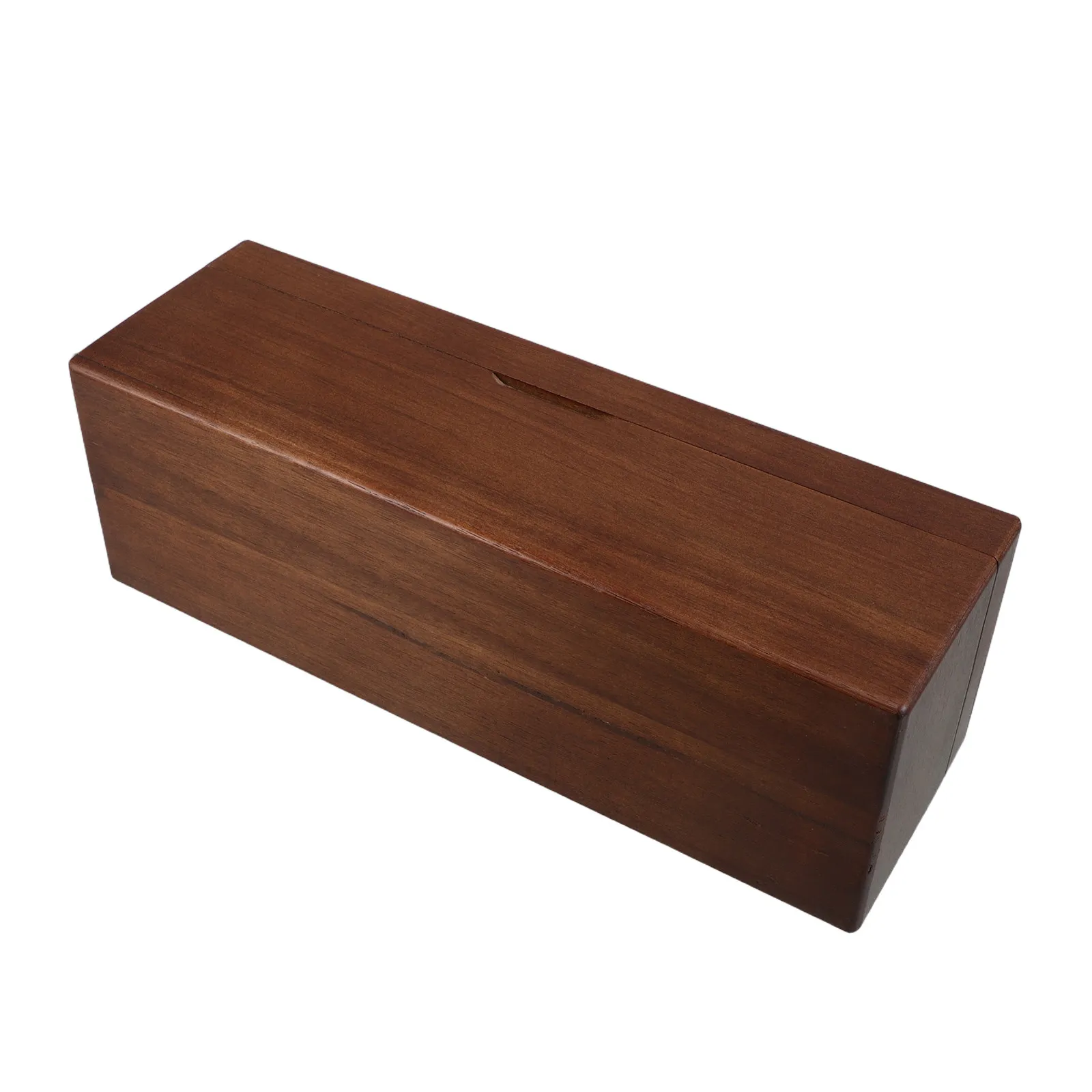 Wooden Tea Packet Organizer Box Flip Top Lid 4 Compartments Tea Bag Storage Box Coffee Bar Office Pantry Organizer