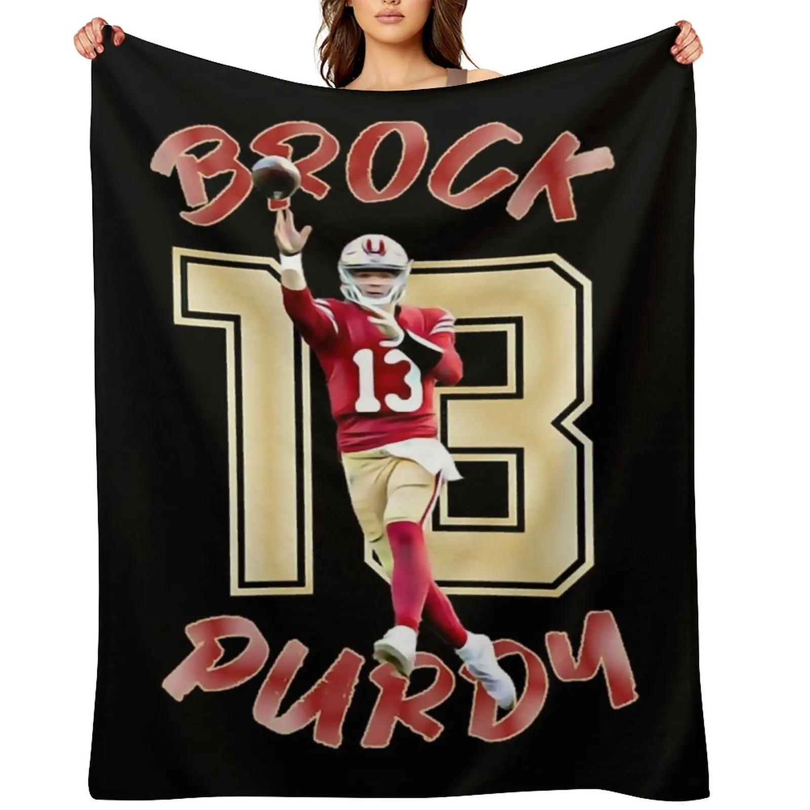 

Brock sport Purdyfootball Throw Blanket Retros Bed Fashionable Soft Beds Warm Blankets