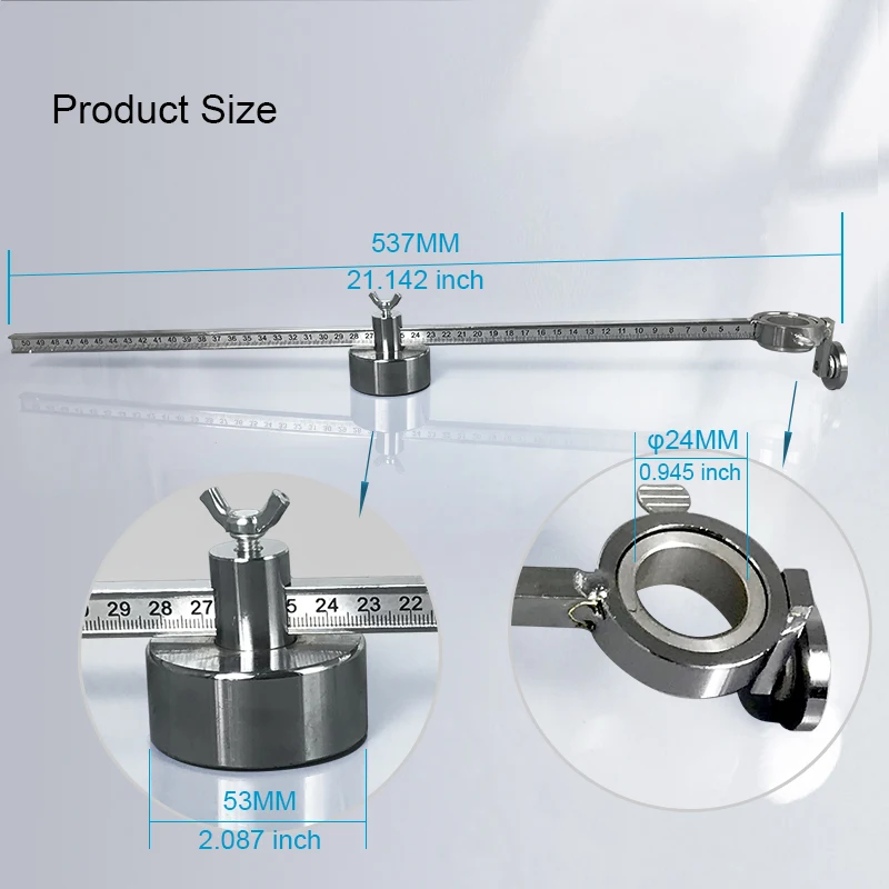 Plasma Cutting Torch Compass Guide Wheel Stainless Steel Welding And Cutting Tool Accessories with Scale Suitable For LG40/PT-31